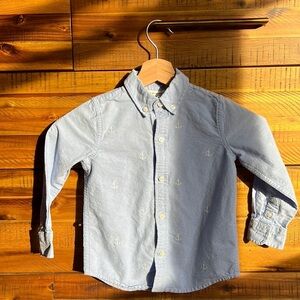 Janie & Jack Boy Ocean Air Anchor Oxford
Shirt